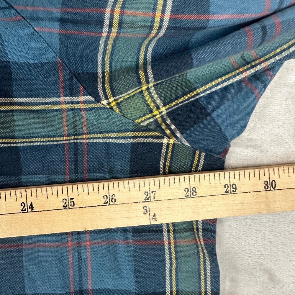 Ralph Lauren Classic Fit Plaid Button Down Shirt 2XLT Tall Red Pony Logo - Picture 6 of 9